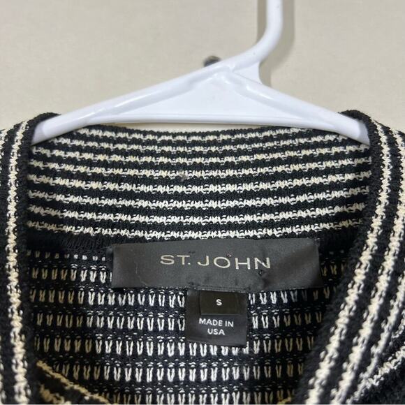 $795 St John Caviar Wool Blend Jacket Size Small - Picture 6 of 7